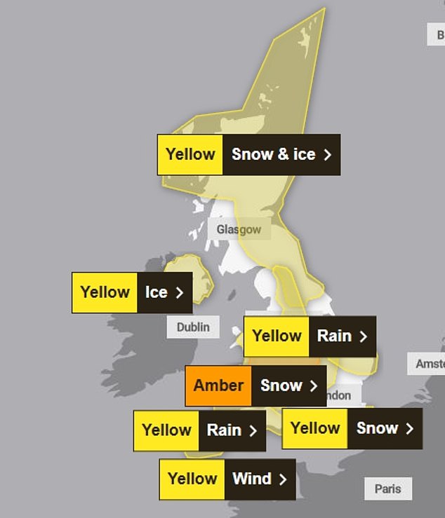 Weather warnings are in place across the UK for Friday as Storm Goretti continues to cause chaos