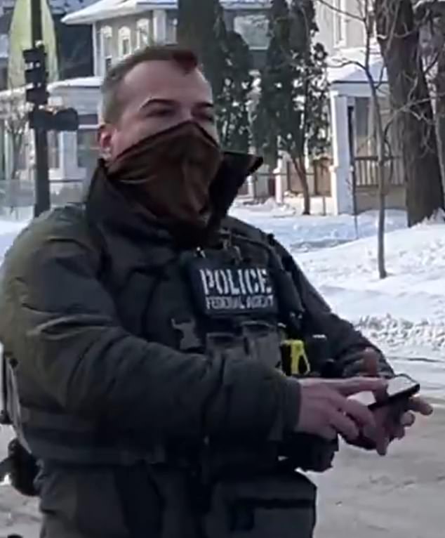 But it ended just seconds later in an unprecedented tragedy on a snowy residential street ¿ one that now threatens to tear the country apart. Pictured: Jonathan Ross, the ICE agent who fatally shot a woman in Minneapolis