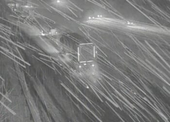 M1 grinds to a halt with three lanes closed after lorry crash as workers battle to clear snow & drivers warned of delays