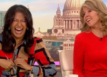 Watch moment GMB’s Ranvir Singh suffers embarrassing wardrobe malfunction as Kate Garraway 'saves her modesty’