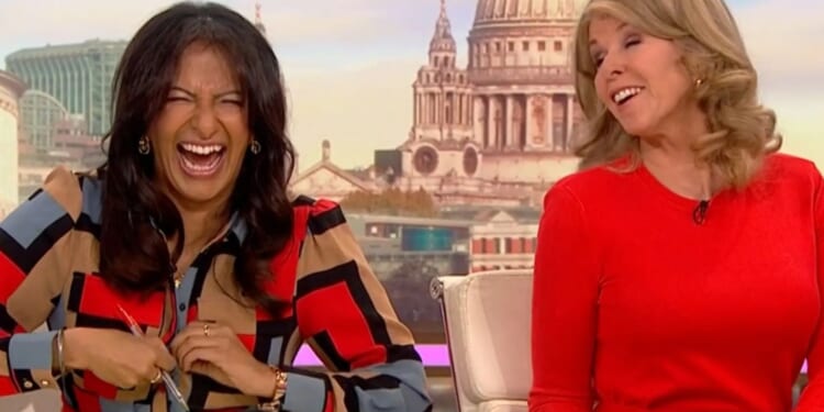 Watch moment GMB’s Ranvir Singh suffers embarrassing wardrobe malfunction as Kate Garraway 'saves her modesty’