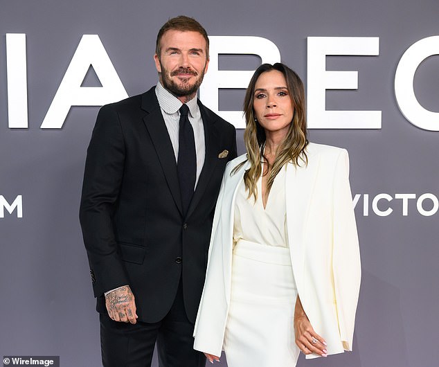 On Thursday, the Daily Mail revealed that relations between the Beckhams broke down so completely last summer that at one point, Brooklyn asked his parents to contact him only via his lawyers (David and Victoria pictured in October)