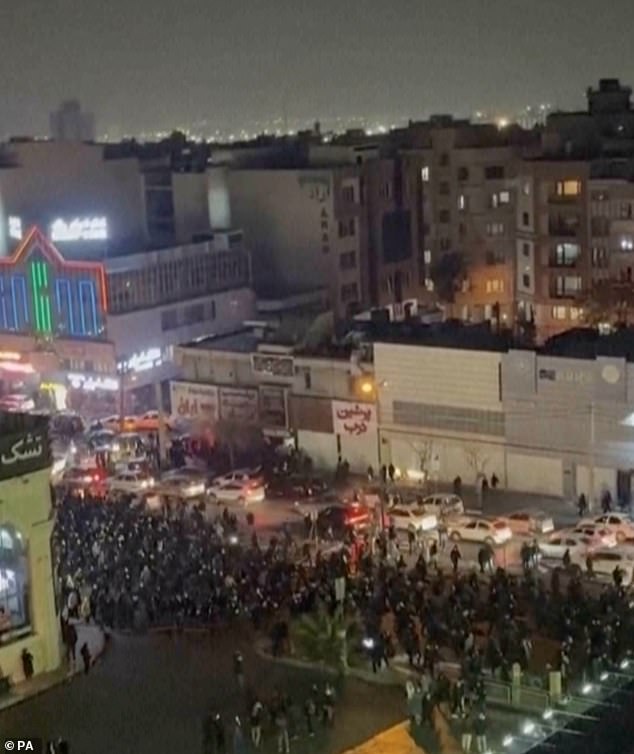 Iranian protesters on Thursday stepped up their challenge to the clerical leadership with the biggest protests yet of nearly two weeks of rallies, as authorities cut internet access and the death toll from a crackdown mounted