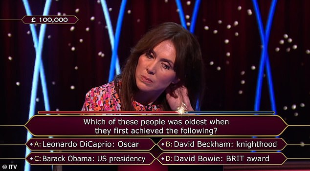 Speaking out loud, Lucy reasoned out what the answer could possibly be - but under time pressure