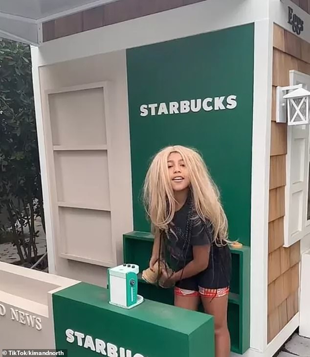 Kim Kardashian built an elaborate play village for her four children in her backyard