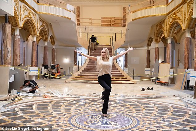 Siegel and her late husband David started building the massive mansion over two decades ago