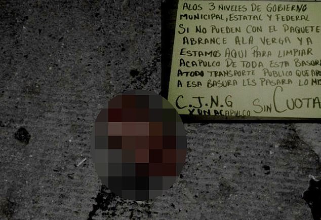 In September 2011, Mexican police found five decomposing heads left in a sack outside a primary school in Acapulco