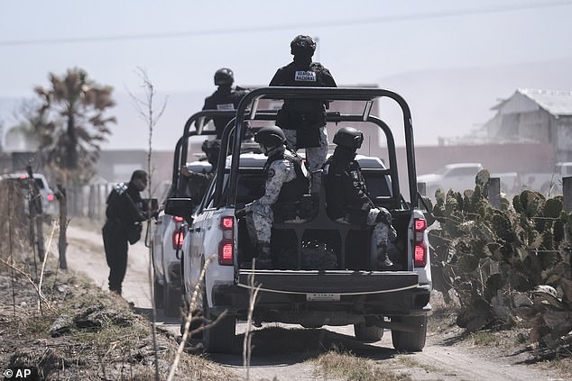 The Mexican National Guard arrives at the ranch to investigate the gruesome find