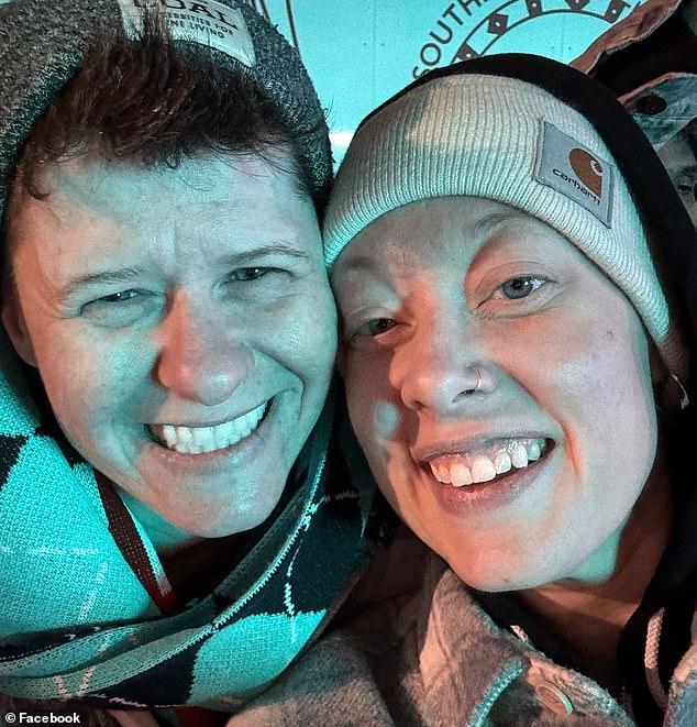 Good and her wife, Rebecca (left), temporarily fled the US in 2024 after his election to Canada before settling down in Minneapolis