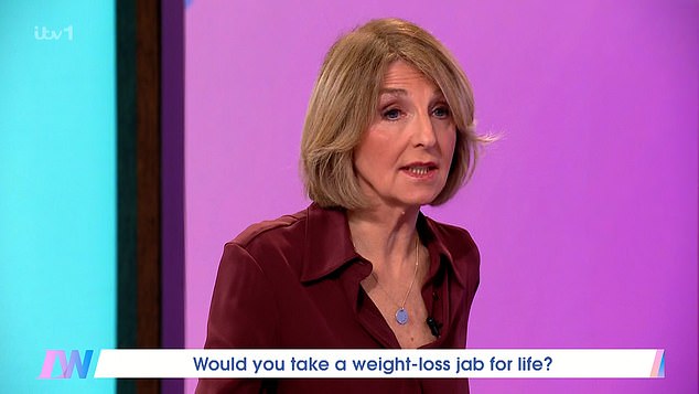 However, the debate quickly descended into chaos as Denise and Kaye (seen), 63, repeatedly talked over one another while attempting to make their points