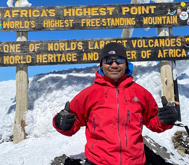 In 2020, he conquered Mount Kilimanjaro in Tanzania, the highest peak in Africa