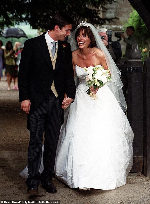 Davina's platonic friendship with Michael became romantic after her 18-year marriage to Matthew Robertson (pictured) - the father of her three children - collapsed in 2017