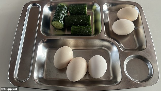 Breakfast often consisted of eggs and vegetables