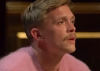 Watch the moment Stephen breaks down in tears as he stabs fellow Traitor Fiona in the back in brutal scenes