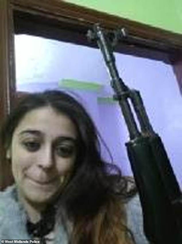 Photos shown to the jury showed Shakil posing with a Kalashnikov rifle. She was notorious for posting sinister images to Facebook