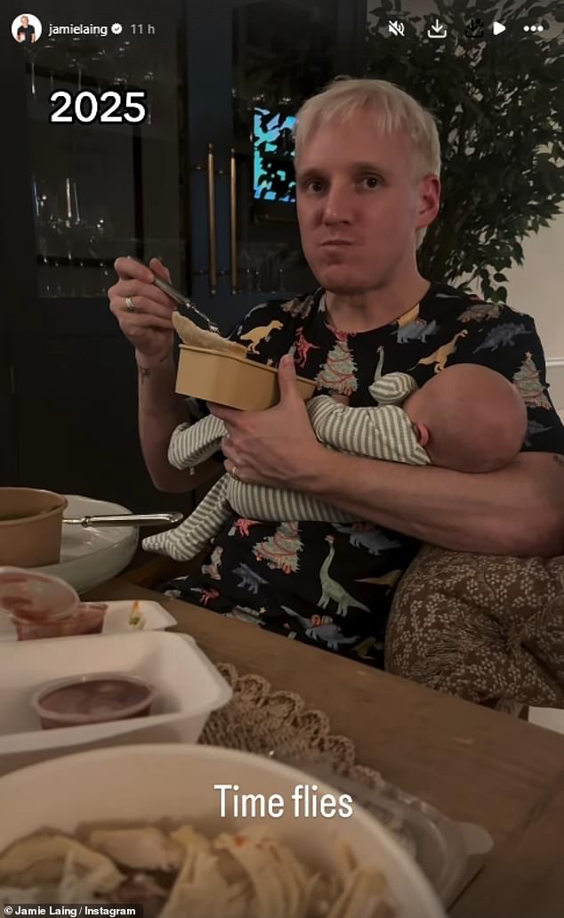 He then shared a picture of himself as a child with his brother, as well as his birth year of 1991, before again cutting to a video of him with their son