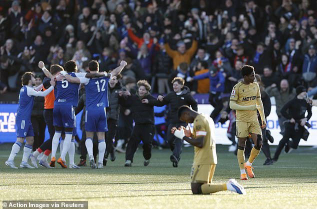 The non-league side stunned the defending champions Crystal Palace in the third round