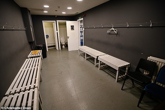 And the dressing room where the Premier League stars of Palace will house themselves
