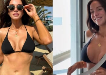 Strictly's Vicky Pattison looks incredible as she shows off jaw-dropping figure in tiny black bikini on holiday