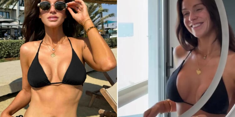 Strictly's Vicky Pattison looks incredible as she shows off jaw-dropping figure in tiny black bikini on holiday