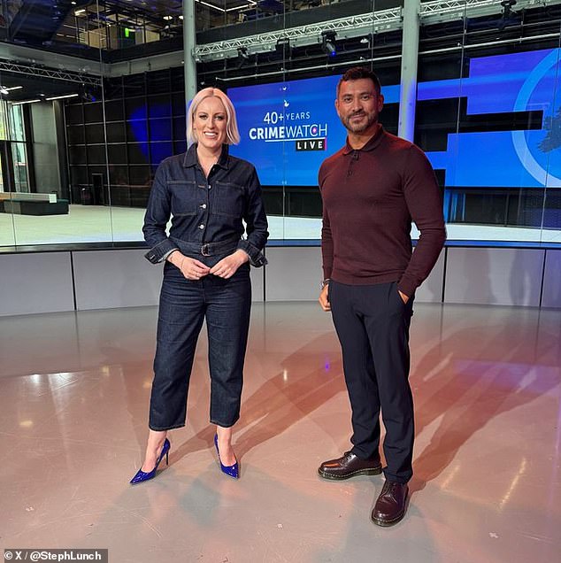 Back in October, Steph revealed she would be taking over legendary BBC series Crimewatch Live