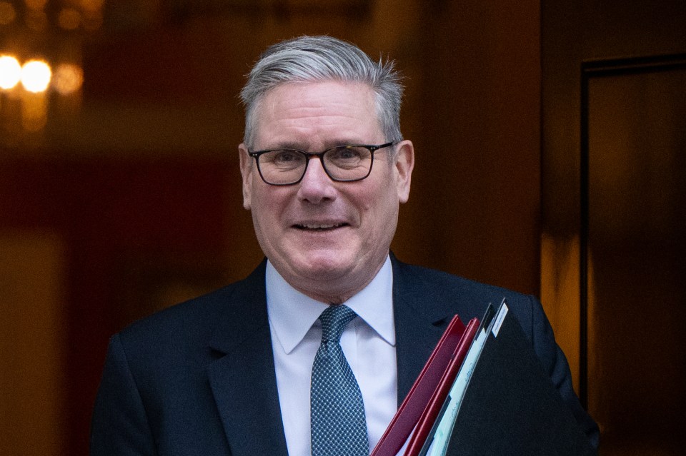 Keir Starmer, British Prime Minister, departing 10 Downing Street.