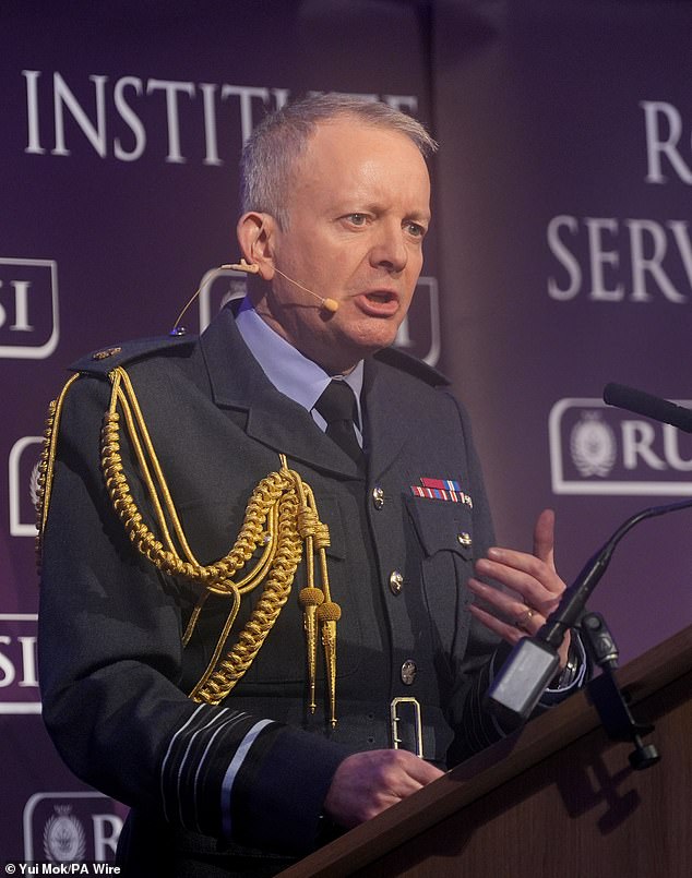 Last week it was revealed that the UK¿s top military chief, Air Chief Marshal Sir Richard Knighton (pictured), told the Prime Minister that the MoD faces a £28 billion shortfall between now and 2030