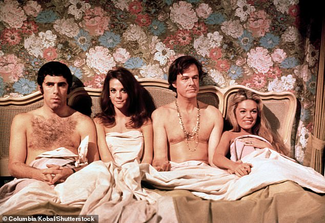 The former model and actress, who turned 89 on January 4, had her breakthrough film role in  1969 sex comedy Bob & Carol & Ted & Alice, which landed her first Academy Award nomination - pictured with Elliott Gould, Natalie Wood and Robert Culp