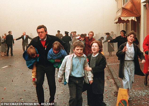 The IRA blew up building at Remembrance Day service which killed 12 people