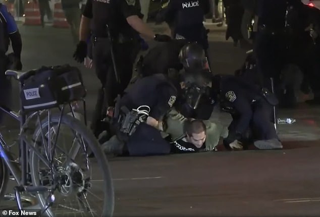 In Austin, police detained at least five protestors during the anti-ICE demonstrations outside the J.J. Pickle Federal Building Saturday night