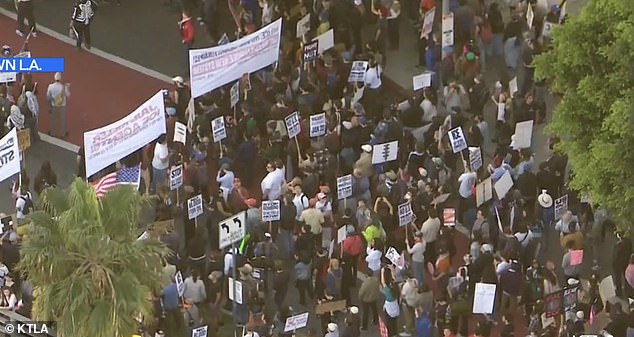 Protesters refused orders to clear the streets