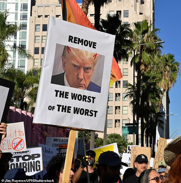 Los Angeles saw hundreds flood downtown streets in protest of federal immigration enforcement