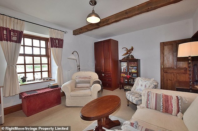 Pictures from inside the property show it to be a charming rural idyll perfect for long winter evenings