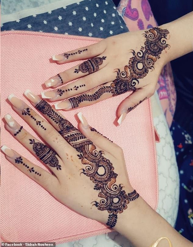 The seemingly ordinary woman had a front of a henna tattoo business, which she advertised on social media