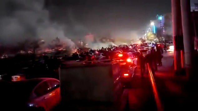 An internet shutdown imposed by authorities on Thursday cut Iranians off from the rest of the world, but footage that has made its way out of the country shows thousands of people protesting on the streets of Tehran