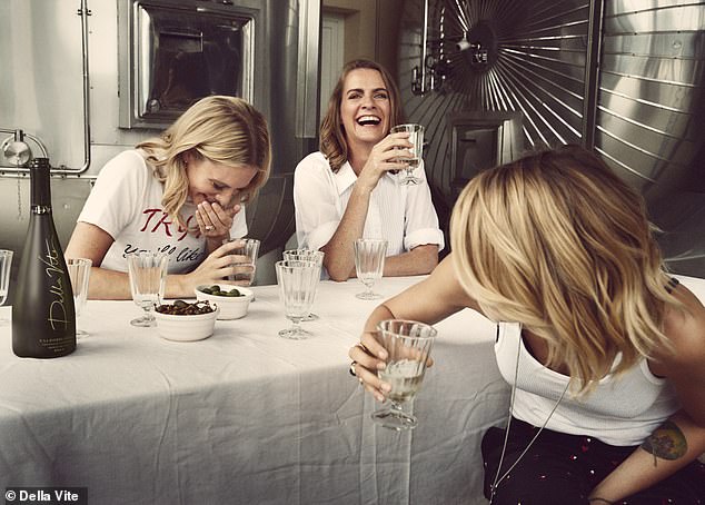 Cara - who doesn't drink alcohol - launched her Prosecco brand Della Vite with her sisters Chloe and Poppy in August 2020