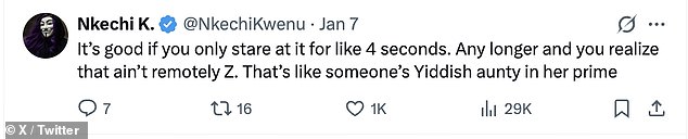 Someone else argued, 'It good if you only stare at like for like 4 seconds'