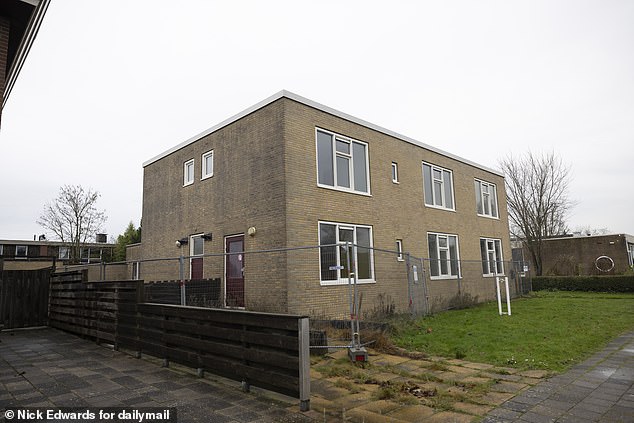 Fast forward four years from the family's arrival in the Netherlands, it's plain from Sumaia's tear-lined face and wails of distress that the outcome of the decision to move west has torn Mrs al Najjar's family apart. Pictured: The building in Joure, Holland, where the family were housed after coming to the country in 2017