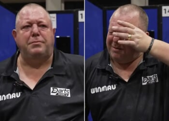 Darts star who was declared bankrupt and owed £500,000 breaks down in tears after regaining PDC Tour Card