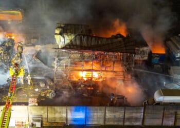 Chaos as trains cancelled & delayed after massive fire breaks out near Heathrow Airport