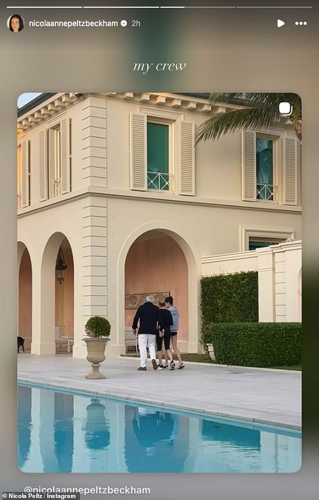 She has made it clear her own family were her priority and sticking by her side as she called them 'her crew' and posted sweet snaps with them