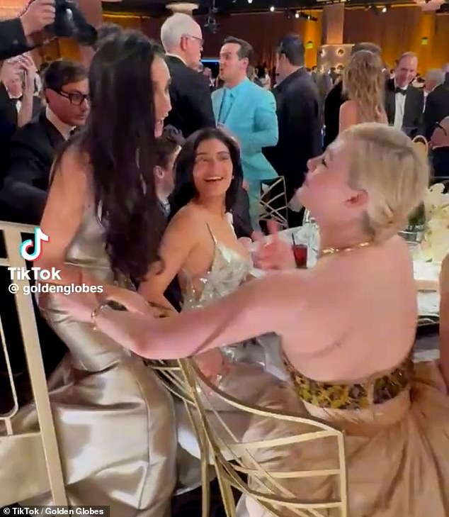 Last year, Jenner was awkwardly snubbed by Demi Moore as The Substance star approached Jenner's table to chat with Elle Fanning and others