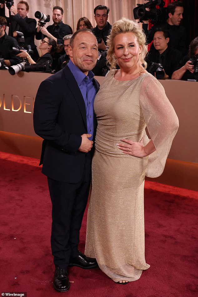 Stephen Graham, 53, and Hannah Walters, 51, looked happier than ever on the red carpet