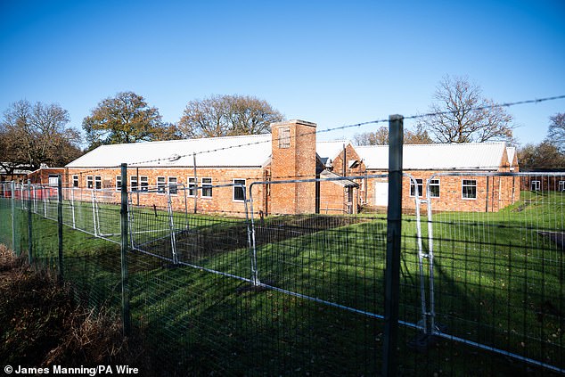 Around 540 male asylum seekers are set to move into the Sussex town's army barracks (pictured)