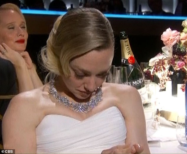 In a viral clip from the evening, the Emmy-winning star, who was nominated for The Testament of Ann Lee, was caught grimacing briefly before forcing a smile, clapping and standing to applaud the winner