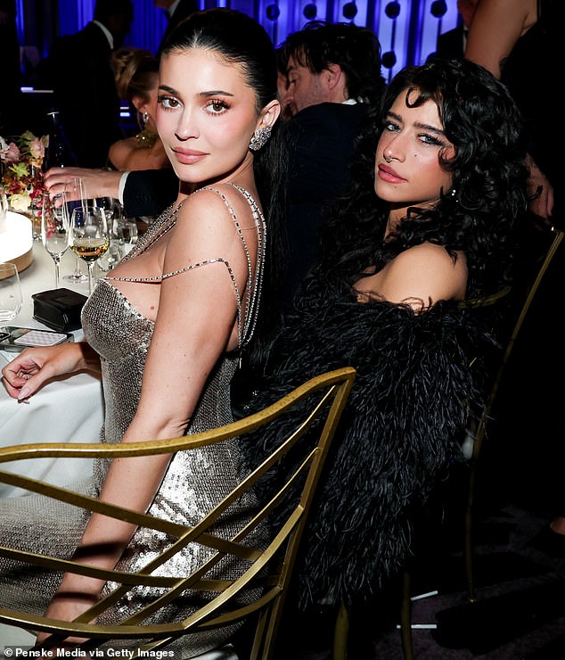 As the night went on, Jenner also had a blast with other guests at their table - such as Chalamet's Marty Supreme castmate Odessa A'zion
