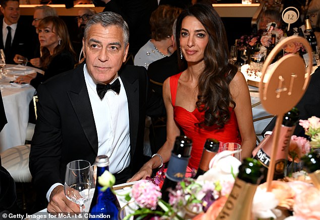 Clooney was also accompanied by his wife Amal during the big night to support her husband who was nominated for his role in the movie Jay Kelly
