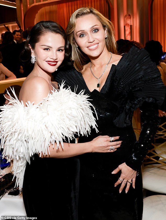 Gomez was also spotted having a mini Disney channel reunion with Miley Cyrus, and the two stars paused for a memorable photo