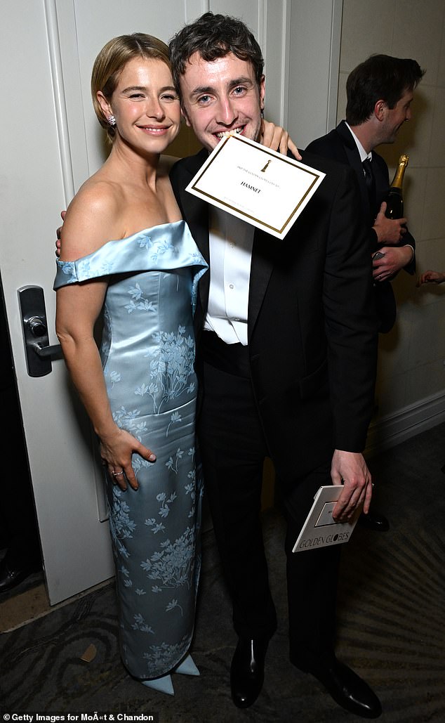 Paul Mescal and his co-star Jessie Buckley also had a blast backstage after their movie Hamnet won Best Picture