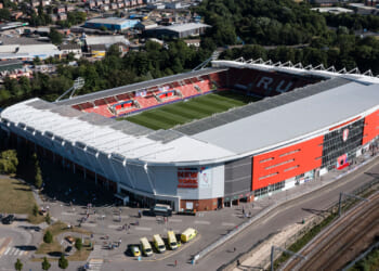 EFL stadium appears on Rightmove as 12,000-capacity ground is described as 'iconic landmark'
